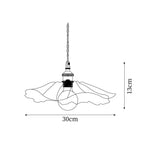 Load image into Gallery viewer, Flower Glass Pendant Lamp dimensions
