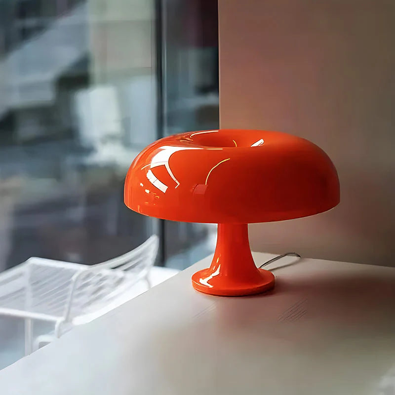 Orange Mushroom Playful Table Lamp