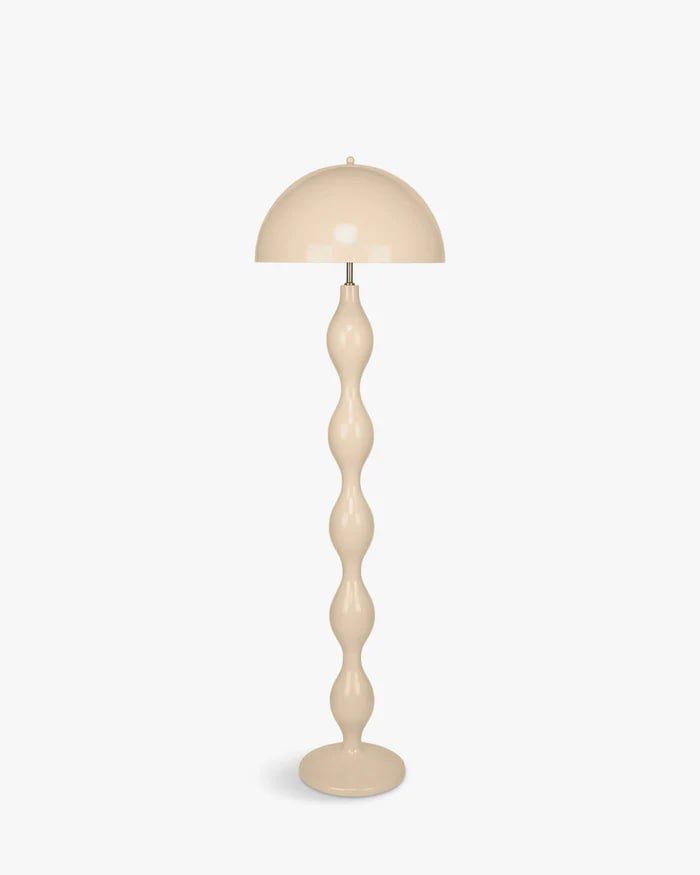 Off-white Curly Floor Lamp