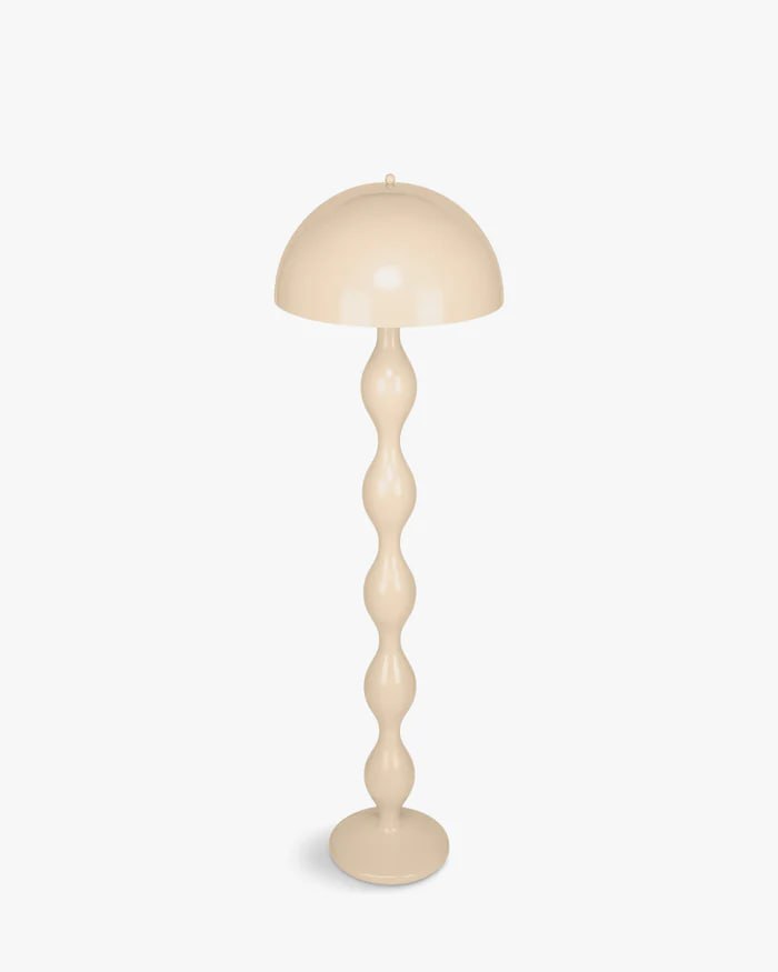 Off-white Curly Floor Lamp