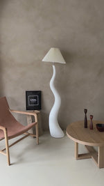 Load and play video in Gallery viewer, Wavy Floor Lamp in a living room
