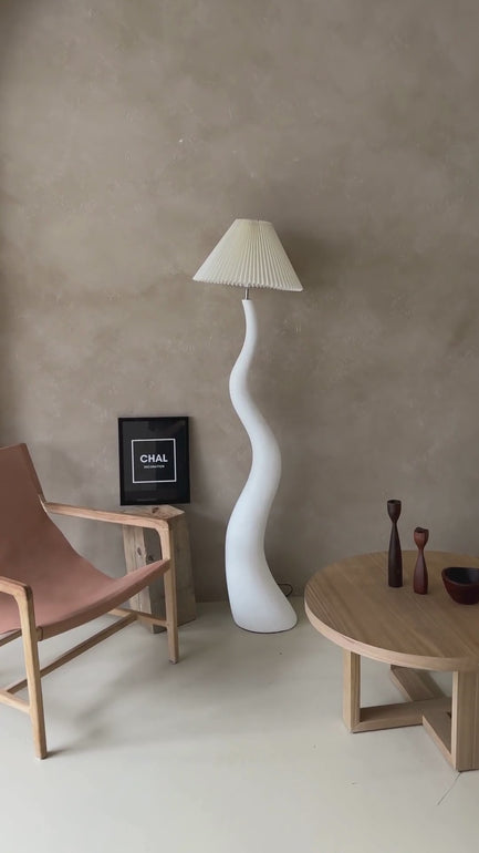 Wavy Floor Lamp in a living room