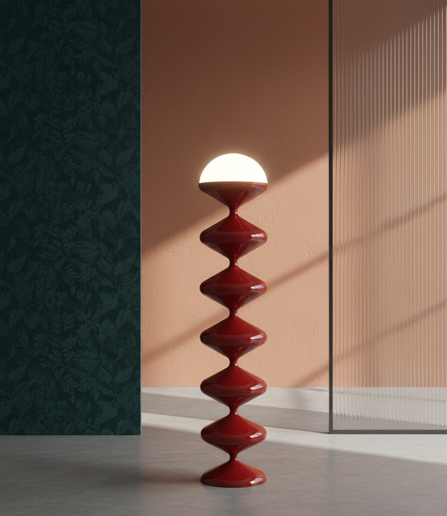 Red Gourd Floor Lamp